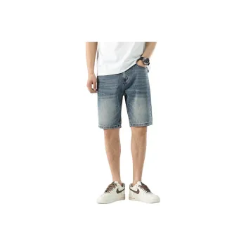 AHAH Denim Shorts Men Blue