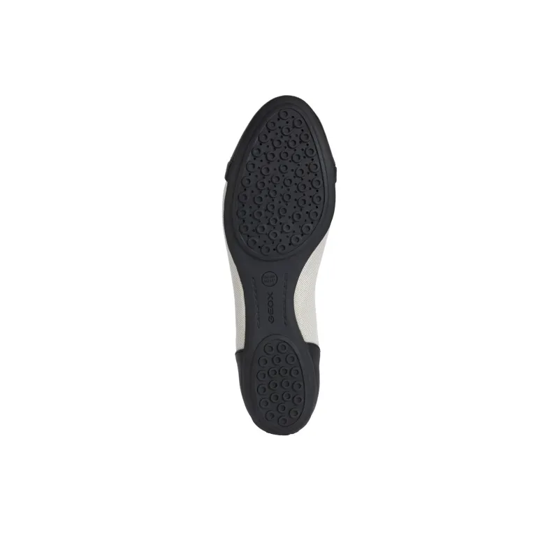 GEOX Charlene Casual Single Shoes Women's Black White-4