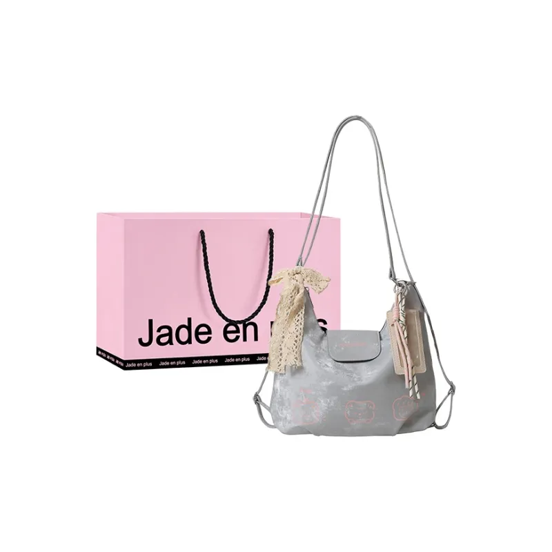 Jade En Plus PU Shoulder Bag Regular Women's Dawn Silver/Soft Pink/Baby Blue-0