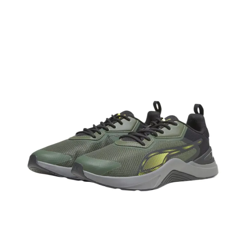 PUMA Infusion Low Top Training Shoes Unisex Black Yellow-2