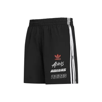 adidas originals Men's Reversible Trefoil Woven Shorts Black