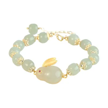 Yuanyanghuangjin Chalcedony Bracelets Women's
