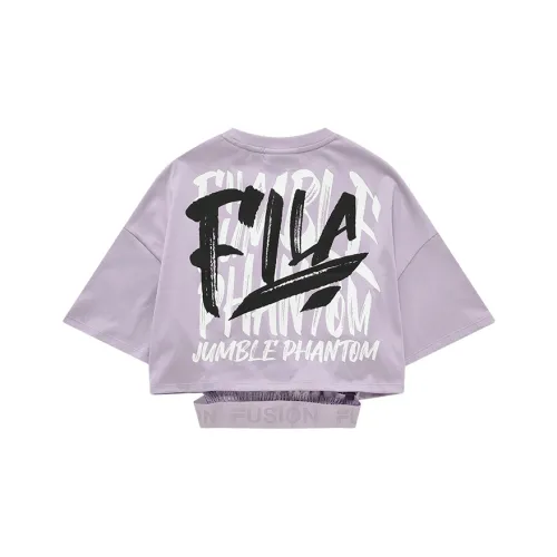 FILA FUSION Crop Top Women's Fantasy Purple