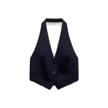 ZARA Tank Tops Women's Deep Sea Blue