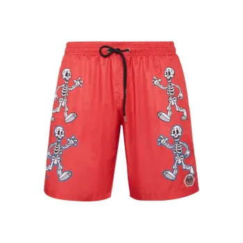 PHILIPP PLEIN SS24 Swimming Shorts Men's Red