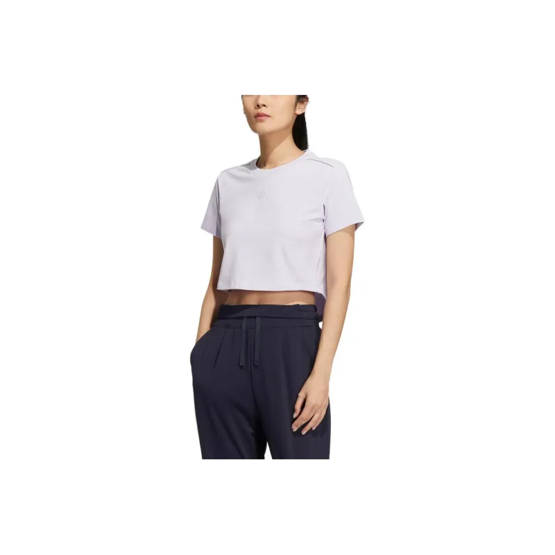 Adidas Crop Tops Women's Light Purple-0