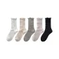 [5 Pack]White+Oats+Gray+Pink+Black