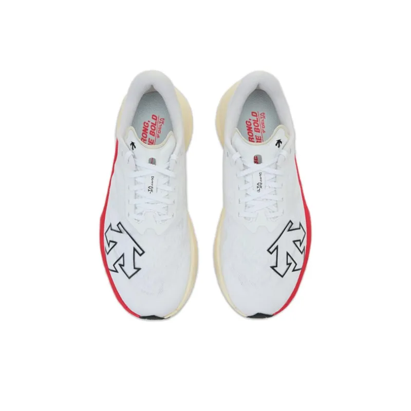 DESCENTE DeltaPro EXP V2 Anti Slip Wear Resistant Low Top Racing Running Shoes Unisex White Pink-2