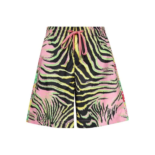 VERSACE Casual Shorts Men Pink/Green