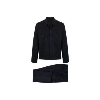 AMANI Business Suit Men's Set Black+Black