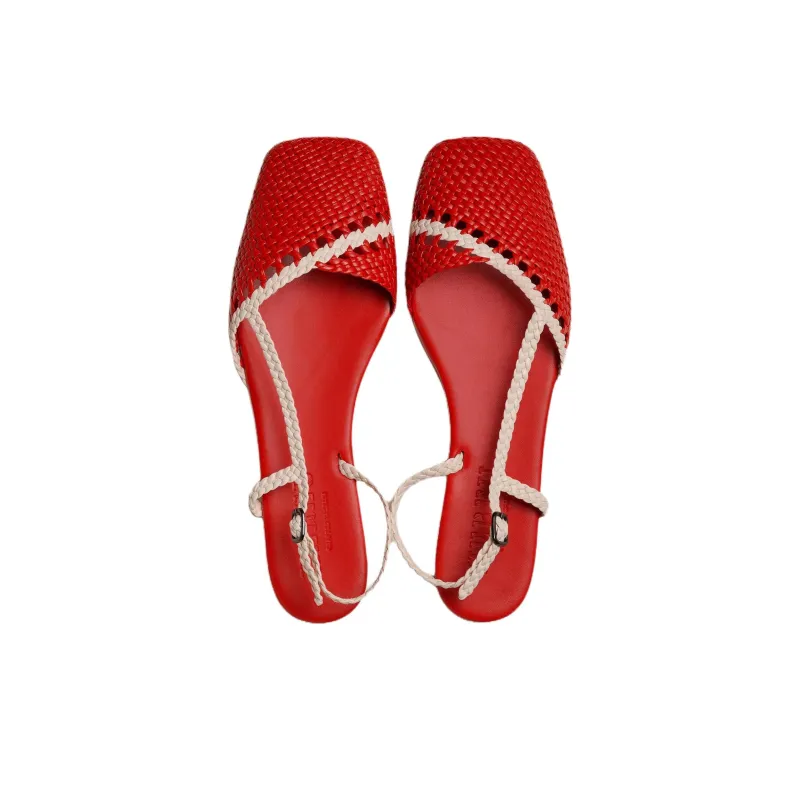 Hereu Rondaia Casual Single Shoes Women's Red-2