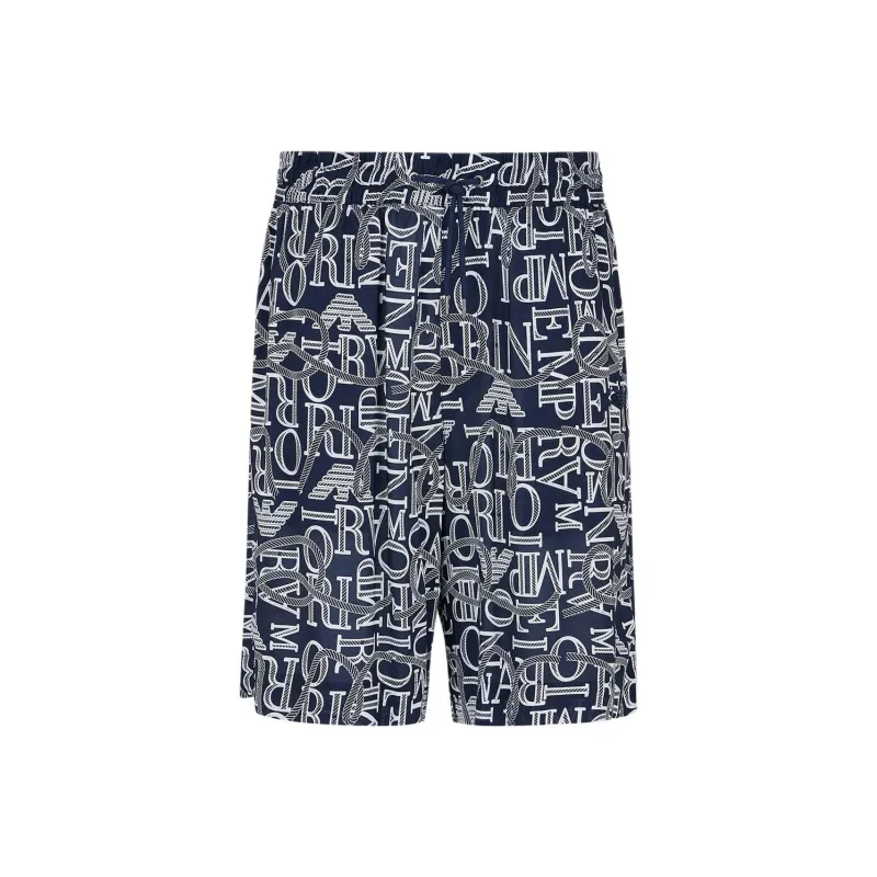 EMPORIO ARMANI SS24 Beach Shorts Men's Navy-0