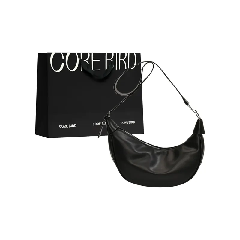 CORE BIRD PU Crossbody Bag, Shoulder Bag Women's Black/Yellow/White/Silver-16