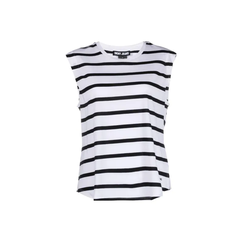 DKNY Striped Tank Top-0