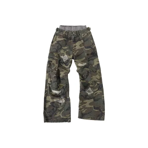 8FF SS25 Casual Pants Unisex Forest Green