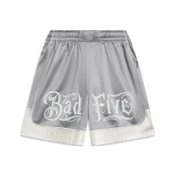 LiNing Basketball Shorts Men's Shark Gray Antarctic Gray All Over Print