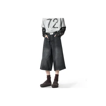 HOKLV Denim Shorts Unisex