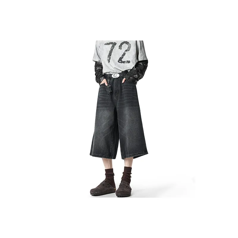 HOKLV Denim Shorts Unisex-0