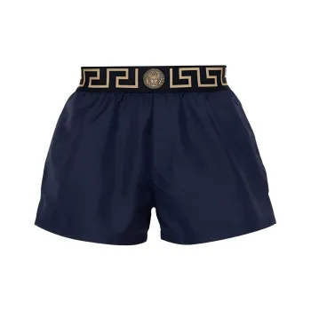 VERSACE Greca Logo Stretched Swim Shorts