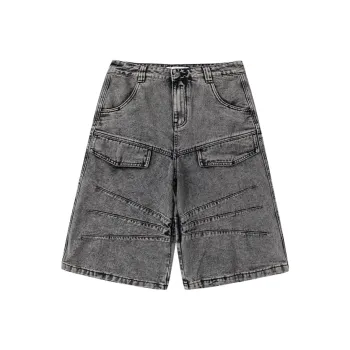 Libito Denim Shorts Unisex Dark Gray