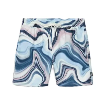 Vans Casual Shorts Men Blue With White Lettering