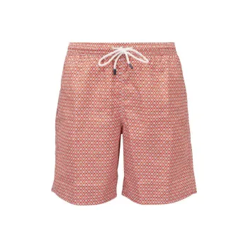 FEDELI Madeira Graphic print Swim Shorts