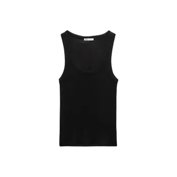 ZARA Tank Tops Women's Black