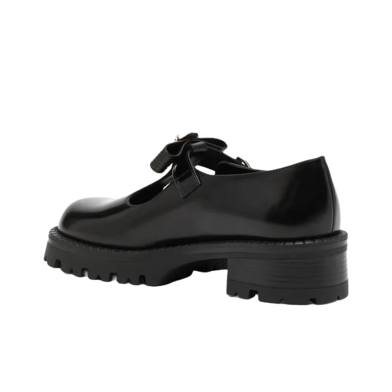 FANSIZHE Gianni Casual Single Shoes 5cm Women's Black-2