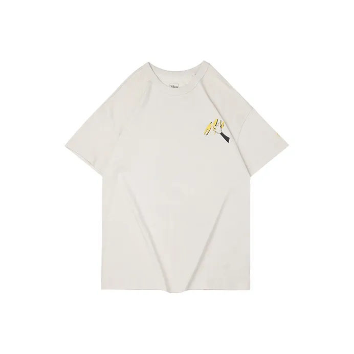 LiNing x Disney Drop Shoulder Sleeve T Shirt Women's Pearl White-0