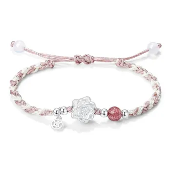 7℃ 999 Fine Silver Pure Silver Bracelets Unisex