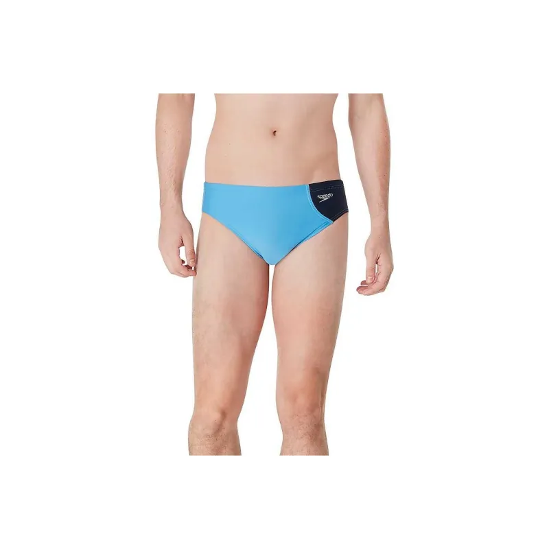 Speedo Asymmetrical Colorblock One Brief Red Swimming Shorts Men's-9