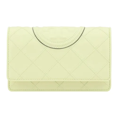 TORY BURCH Fleming Leather Crossbody Exclusive bag, Shoulder Exclusive bag Mini Women's Lemon Yellow