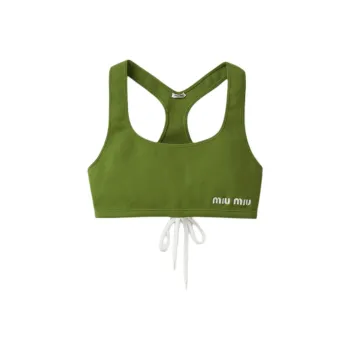 MIU MIU Tank Top Women's Light Grass Green