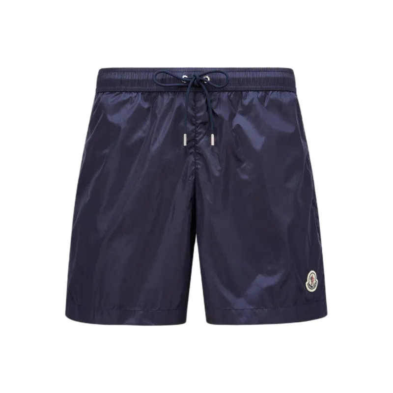 Moncler Logo Patch Drawstring Swim Trunks-0