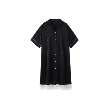 Nodos Shield Nightgown Women's Black