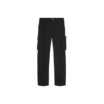VERSACE Pressed Crease Drop Crotch Trousers