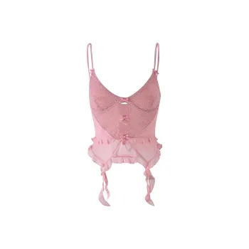 Tiger Mist LAFAYETTE TOP Tank Tops Women's Gray Pink
