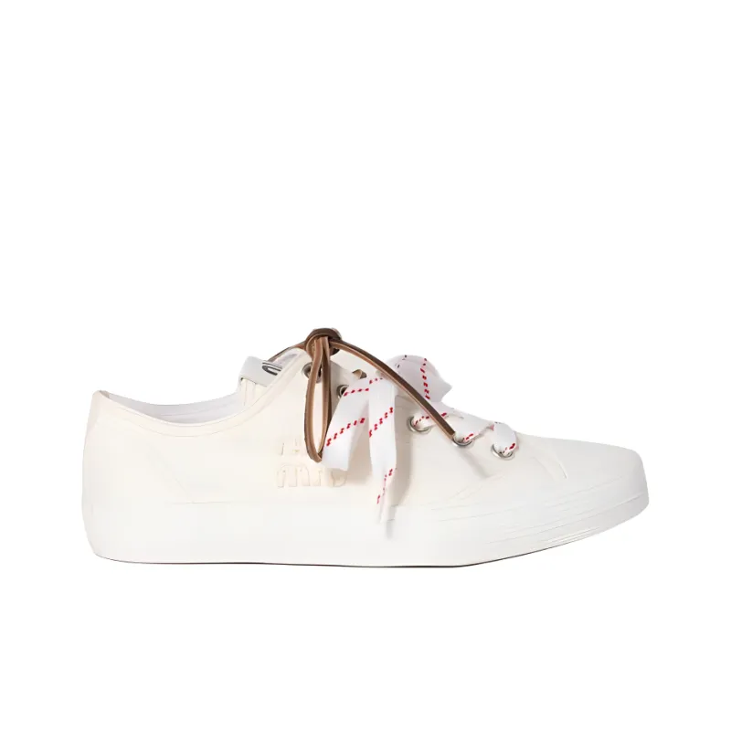 MIU MIU Low Top Canvas Shoes Women's Ivory-1