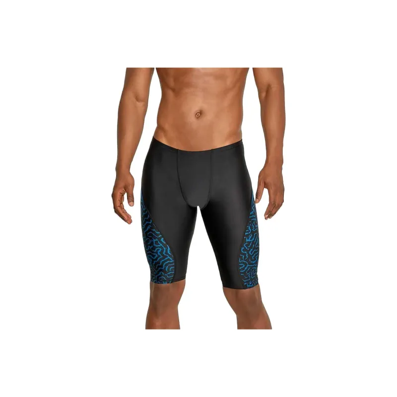 Speedo Men's Race Maze Jammer Blue Swimming Shorts Men's-0