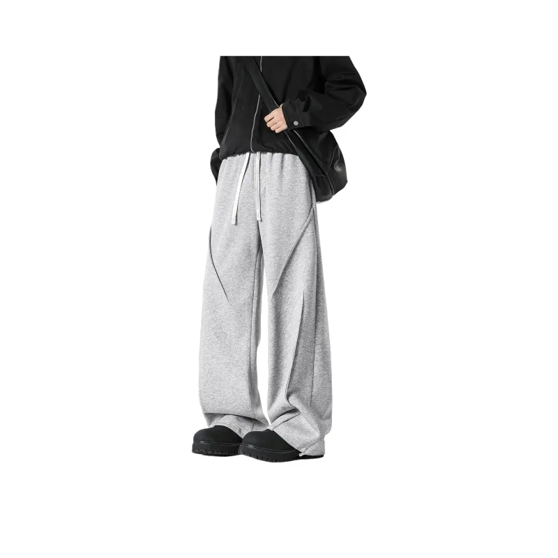 YOUSHIQI Casual Pants Unisex Black-12