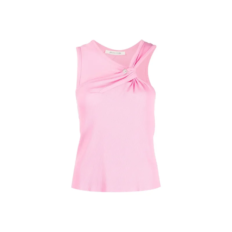 1017 ALYX 9SM Gathered Ribbed Knit Sleeveless Top-0