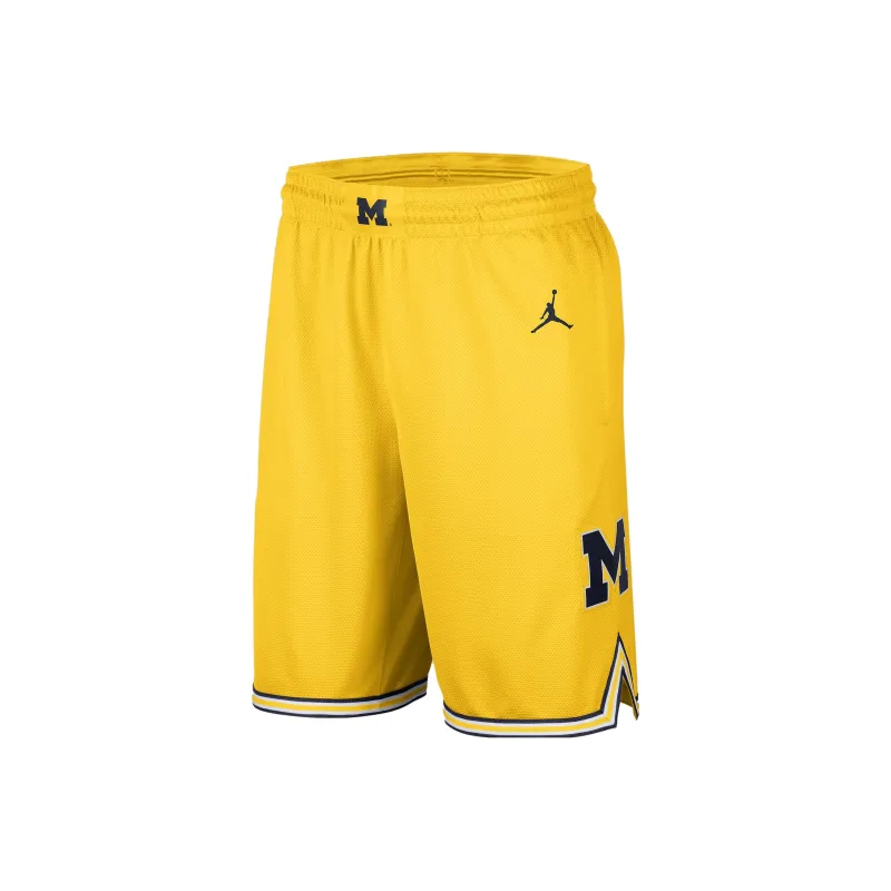 JORDAN College Michigan Men's Replica Basketball Shorts-0