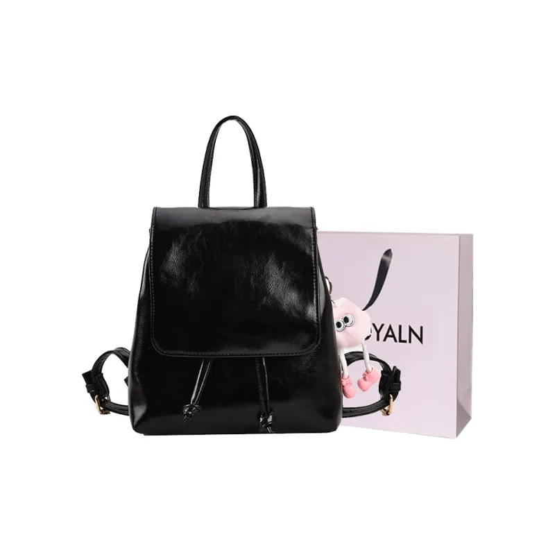 LOUIS ROYALN PU Backpack Regular Women's Brown/Silver/Black/White/Pink-4