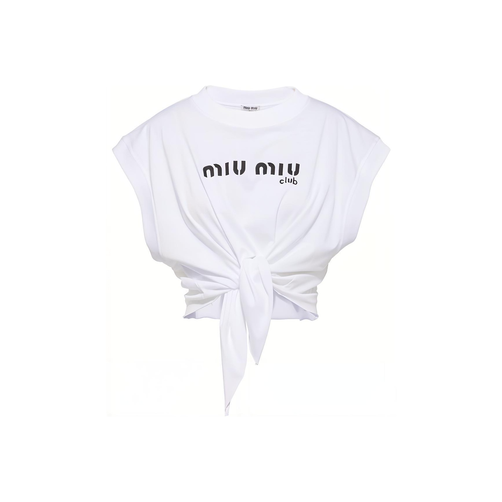 Miu Miu クロップド デニムシャツ | ブルー | FARFETCH JP