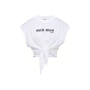 MIU MIU Crop Tops Women's White