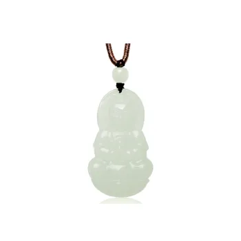 MARY WINDSOR Pendants Pale Greenish White Jade Unisex