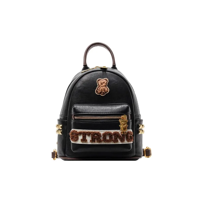 Single Warehouse PU Backpack Regular Women's Multicolor-12