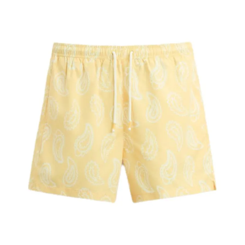 ZARA Swimming Shorts Men's Light Yellow-0