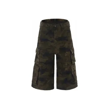 POLAR BEAR Denim Shorts Unisex Camouflage