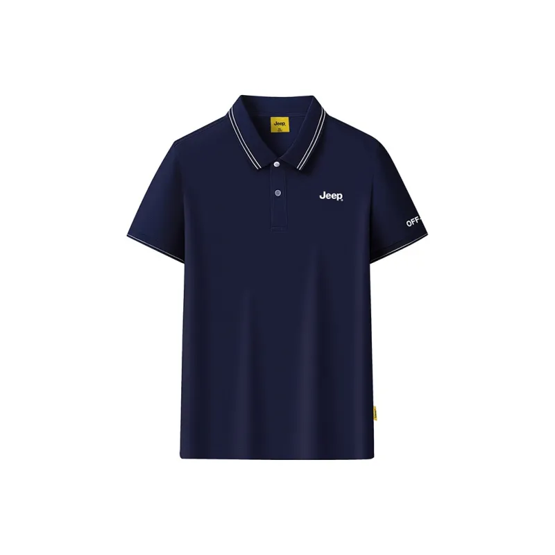 Jeep Polo Shirt Unisex Gray Blue-4